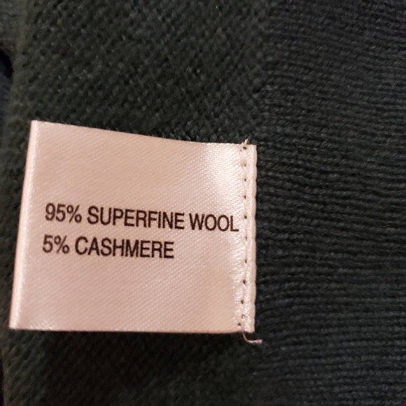 Cullen Cashmere Teal Hooded Poncho - Picture 7 of 8